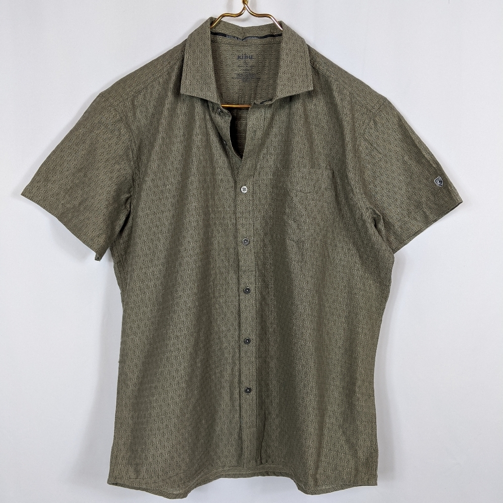 Kuhl Textured Short Sleeve Button Up Shirt Organic
